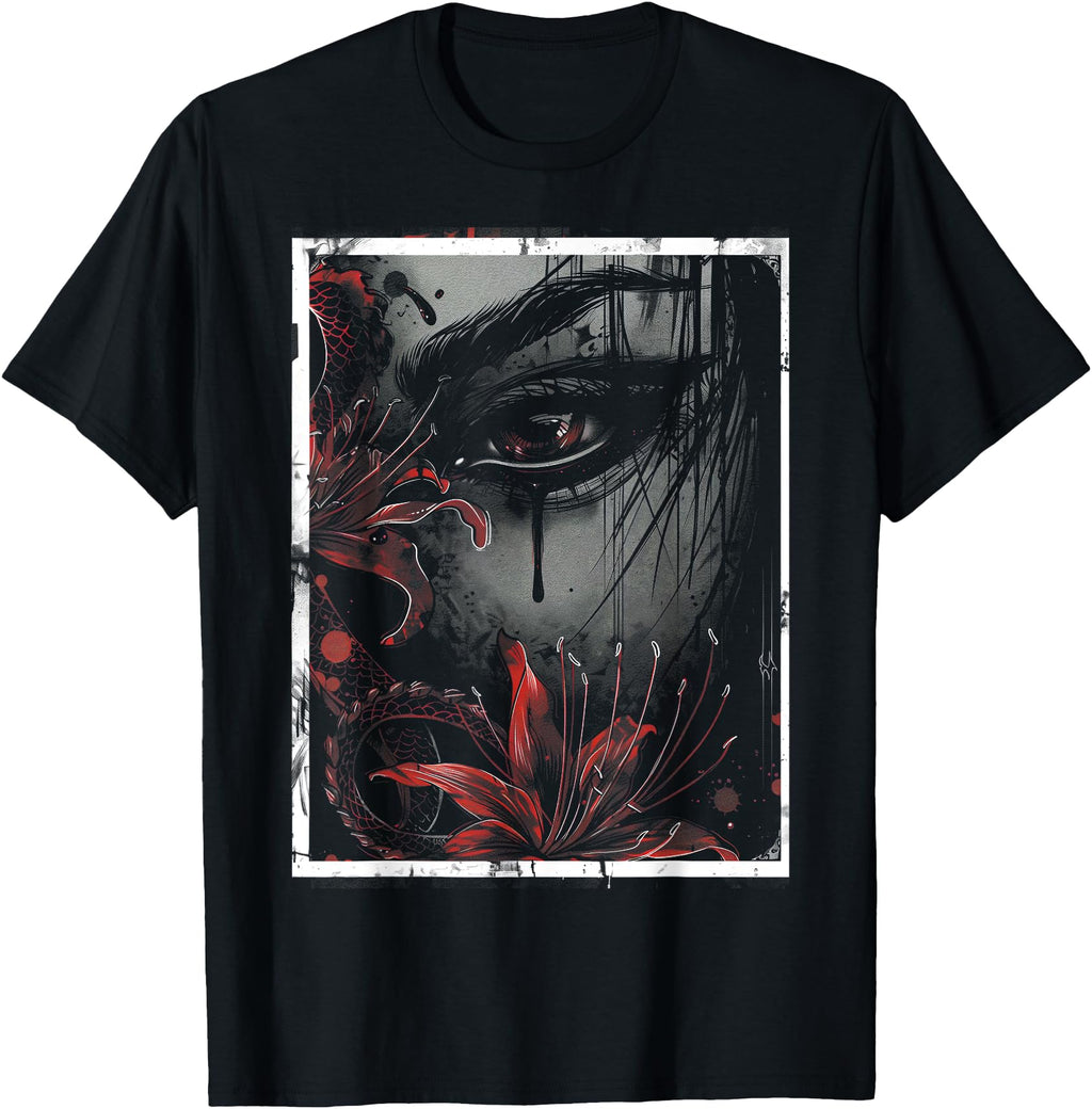 Handcrafted Anime Goth Sad Japanese Sweatshirt - Trendy Graphic Men Women - T-Shirt, Sweatshirt, Hoodie