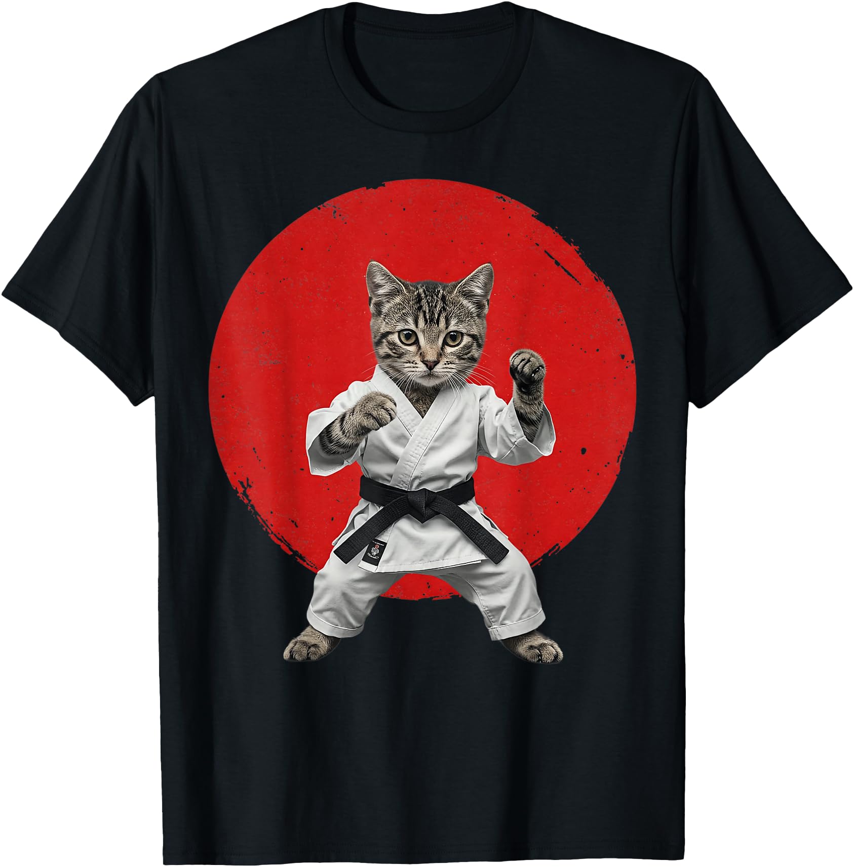 Original Karate Cat Black Belt Sweatshirt - Novelty Apparel Men Women - T-Shirt, Sweatshirt, Hoodie