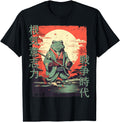 Authentic Samurai Frog Warrior Hoodie - Aesthetic Graphic for Adults - T-Shirt, Sweatshirt, Hoodie