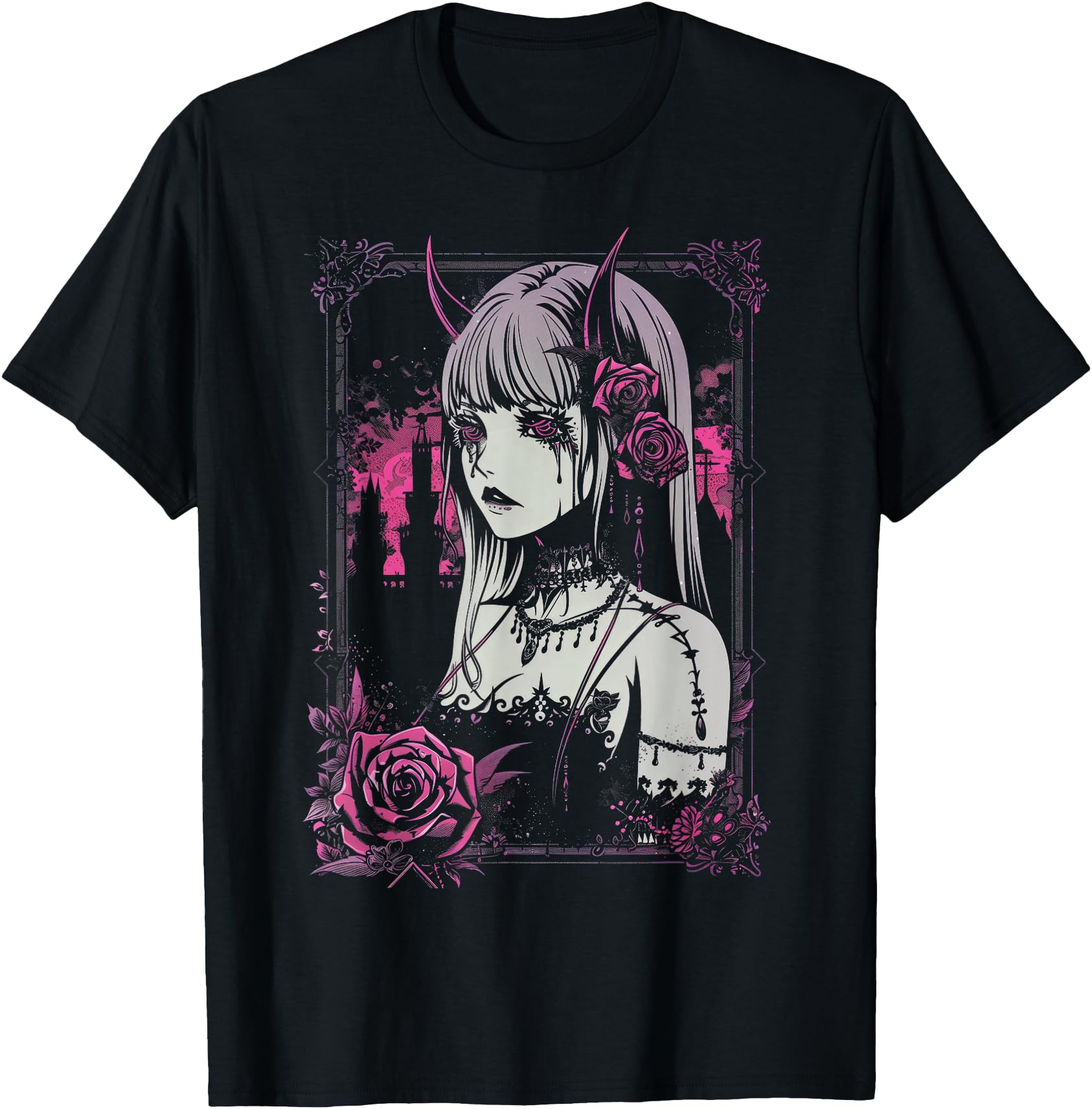 Authentic Anime European Goth Sweatshirt - Casual Everyday Wear Unisex - T-Shirt, Sweatshirt, Hoodie