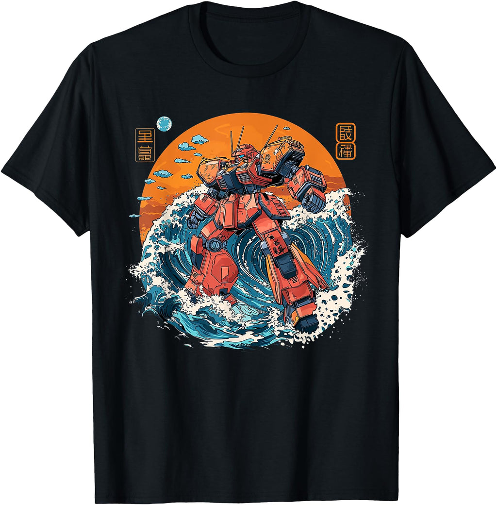 Original Japanese Mecha Anime Robot Hoodie - Graphic Print for Adults - T-Shirt, Sweatshirt, Hoodie