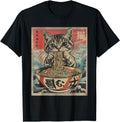 Handcrafted Cat Ramen Noodles Sweatshirt - Trendy Graphic for Adults - T-Shirt, Sweatshirt, Hoodie