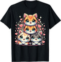 Exclusive Cat Anime Kawaii Cats Hoodie - Novelty Apparel for Adults - T-Shirt, Sweatshirt, Hoodie