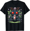 Handcrafted Mothman Boba Tea Kawaii Hoodie - Minimalist Print for Adults - T-Shirt, Sweatshirt, Hoodie