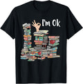Authentic Reading Books Librarian T-Shirt - Aesthetic Graphic Unisex - T-Shirt, Sweatshirt, Hoodie