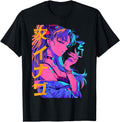 Waifu Anime Horror Aesthetic Hoodie - Graphic Print Men Women - T-Shirt, Sweatshirt, Hoodie
