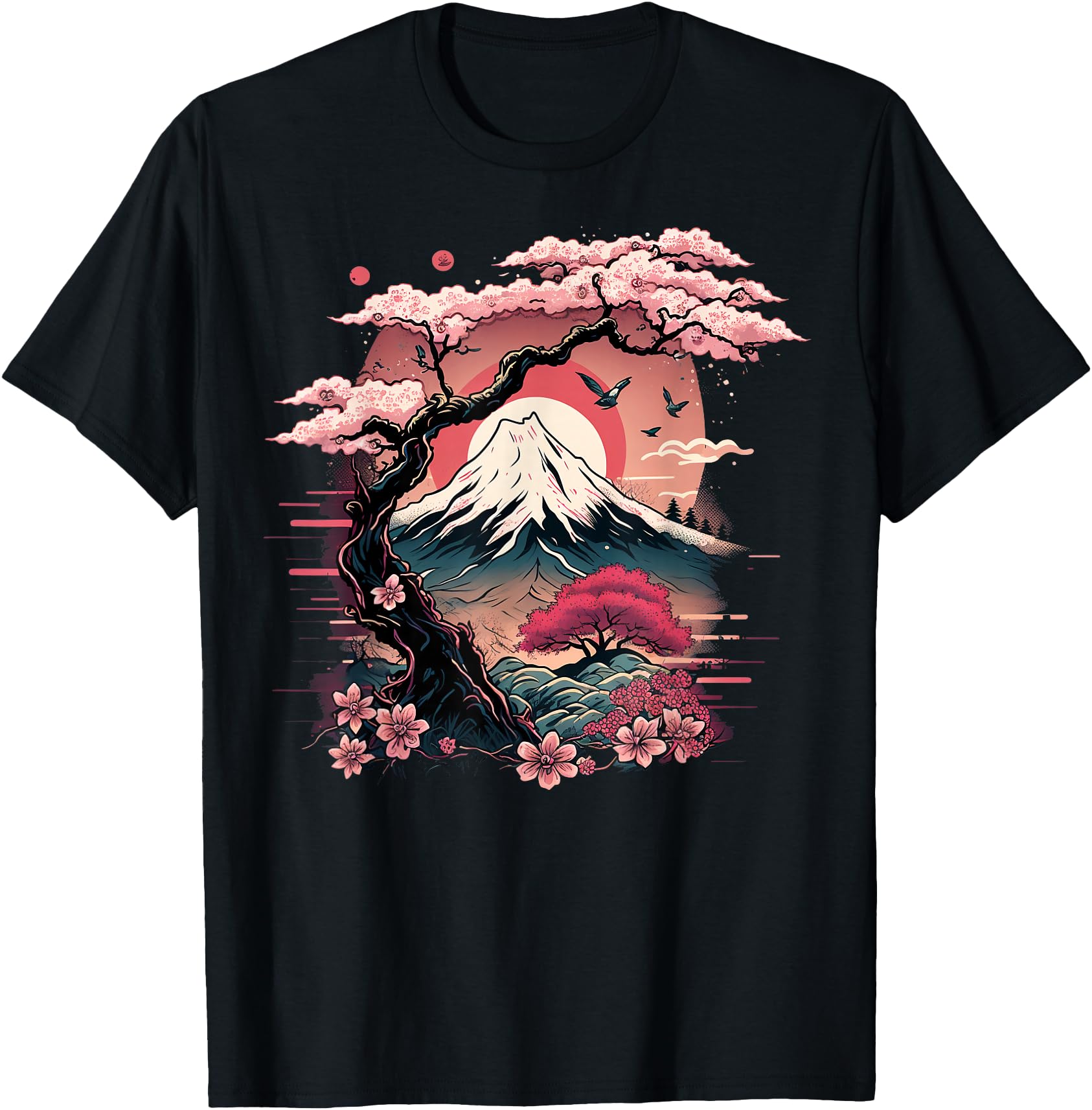 Original Japanese Sakura Garden Hoodie - Fun Novelty Design Men Women - T-Shirt, Sweatshirt, Hoodie