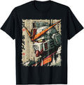 Original Japanese Mecha Robot Head T-Shirt - Aesthetic Graphic for Adults - T-Shirt, Sweatshirt, Hoodie