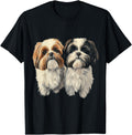 Shih Tzu Dog Motif Pet Artwork Shih T-Shirt - Casual Everyday Wear Unisex - T-Shirt, Sweatshirt, Hoodie