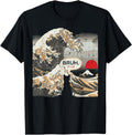 Japanese Great Wave Black Cat Bruh Art T-Shirt - Graphic Print Men Women - T-Shirt, Sweatshirt, Hoodie