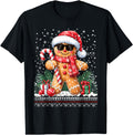 Gingerbread Ugly Santa Hat Exclusive T-Shirt - Unique Graphic for Adults - T-Shirt, Sweatshirt, Hoodie