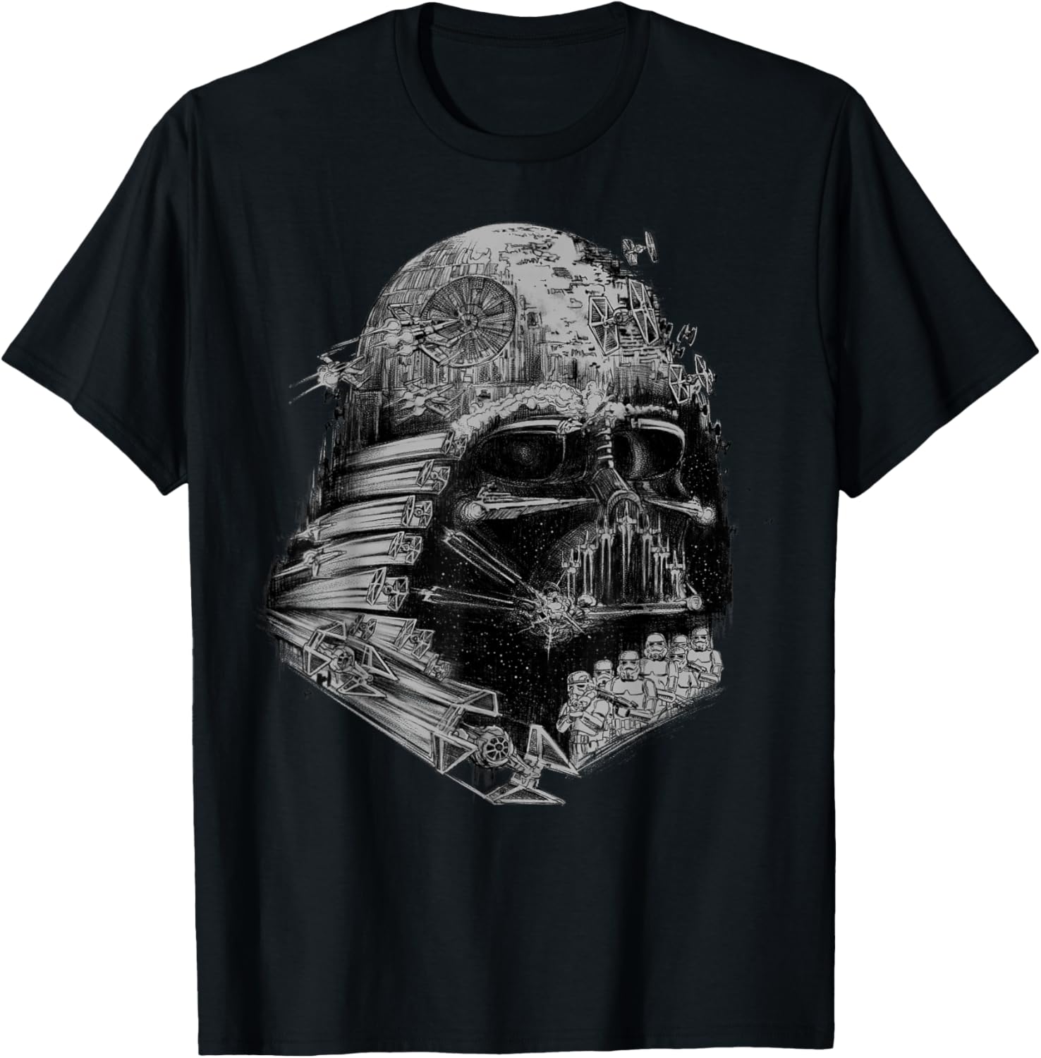 Darth Vader Build The Empire Graphic - Adult & Kids T-Shirts, Sweatshirts & Hoodies apparel design preview 1