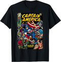 Handcrafted Marvel Comics Captain America T-Shirt - Novelty Apparel Unisex - T-Shirt, Sweatshirt, Hoodie