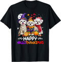 Handcrafted Maltese Dog Hallothanksmas T-Shirt - Novelty Apparel Men Women - T-Shirt, Sweatshirt, Hoodie