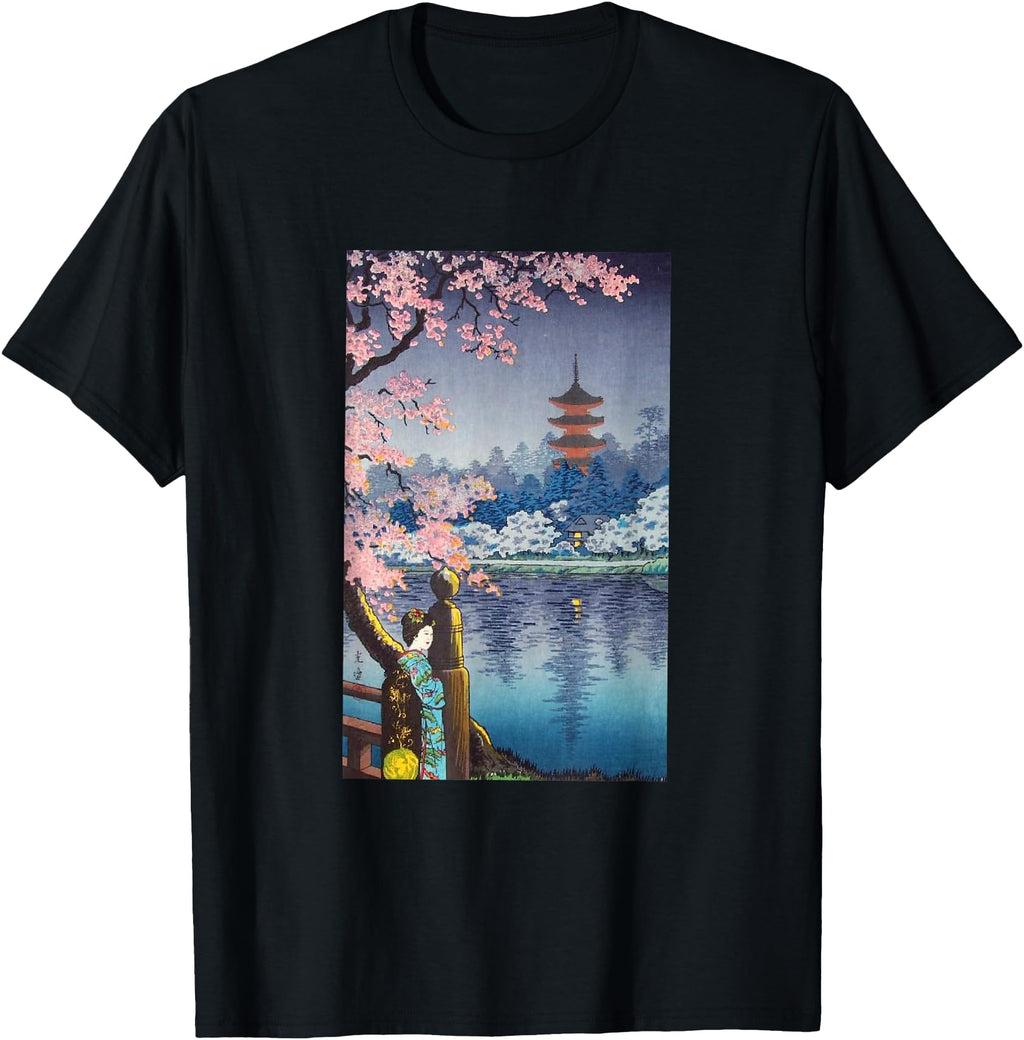 Woodblock Japanese Art Hoodie - Graphic Print for Adults - T-Shirt, Sweatshirt, Hoodie