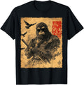 Exclusive Bigfoot Sasquatch Samurai Hoodie - Unique Graphic Unisex - T-Shirt, Sweatshirt, Hoodie