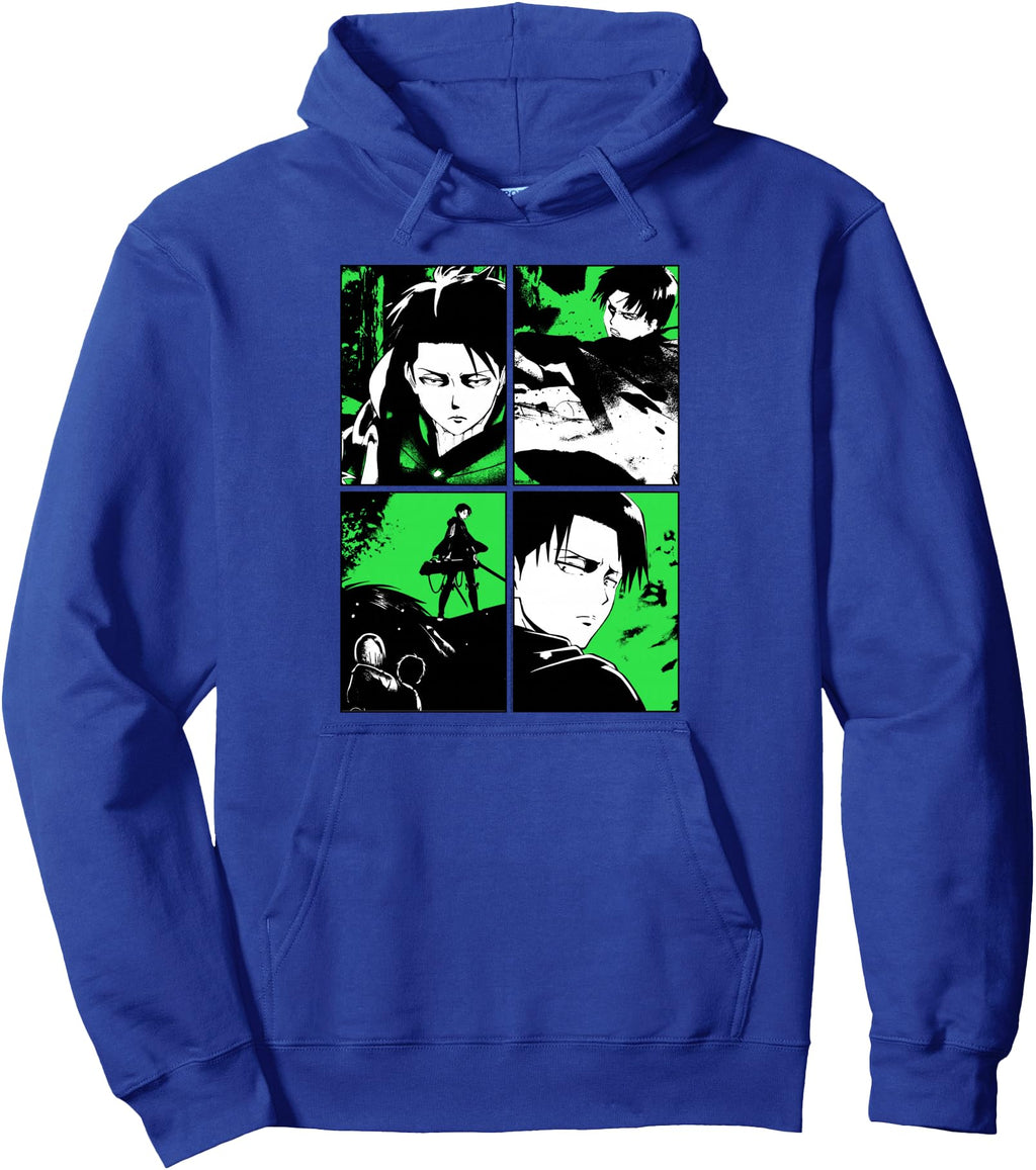 Exclusive Attack Titan Levi 4 Panel Hoodie - Custom Art Print for Adults - T-Shirt, Sweatshirt, Hoodie