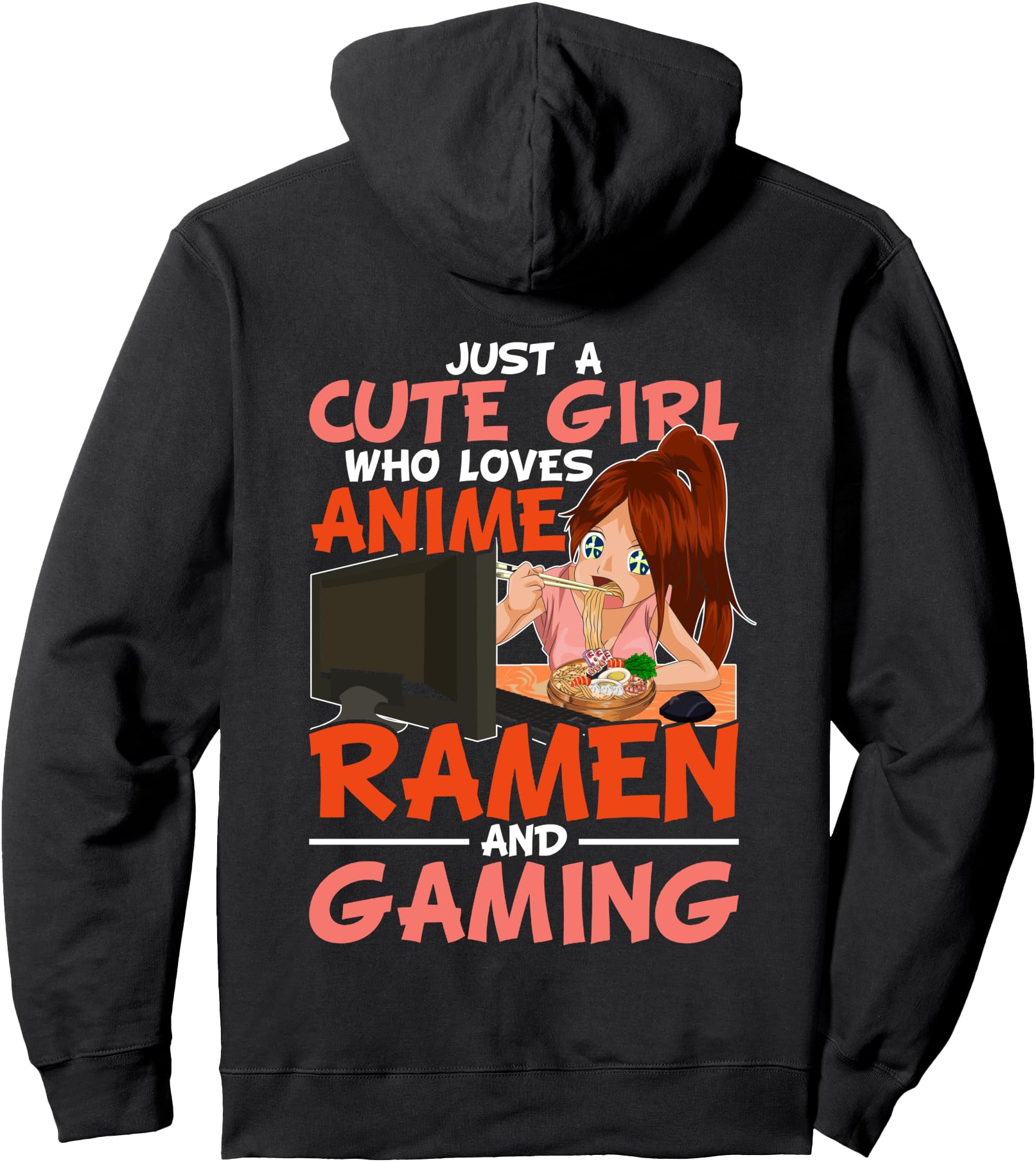 Just Who Loves Anime Ramen And Hoodie - Casual Everyday Wear for Adults - T-Shirt, Sweatshirt, Hoodie