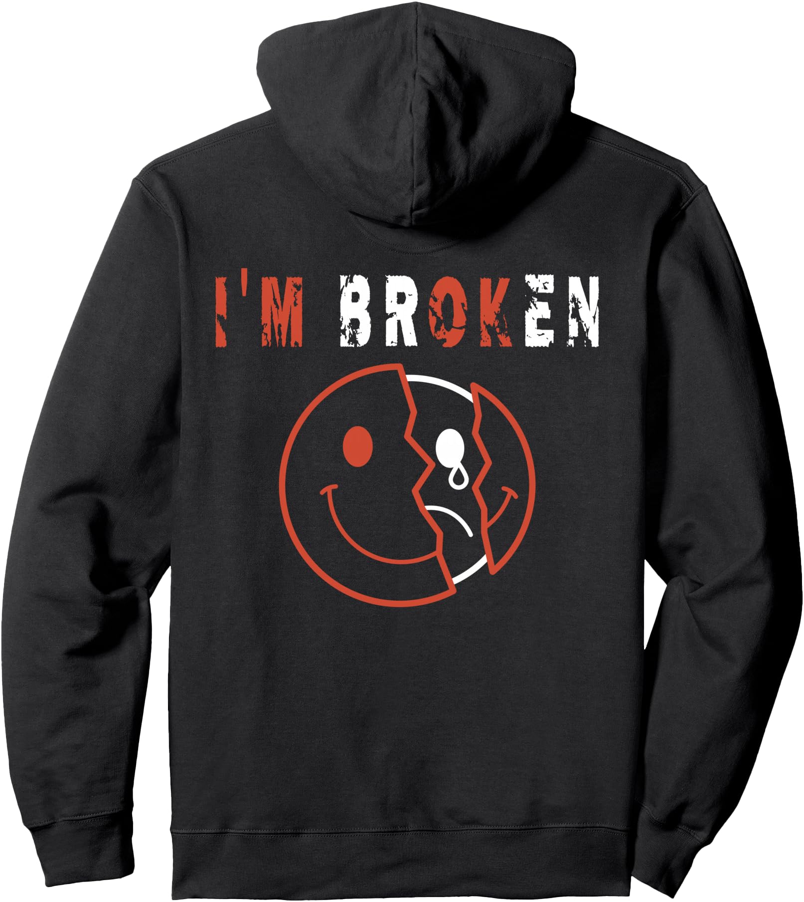 Authentic I M Broken I M Ok Mourning Hoodie - Streetwear Style Men Women - T-Shirt, Sweatshirt, Hoodie
