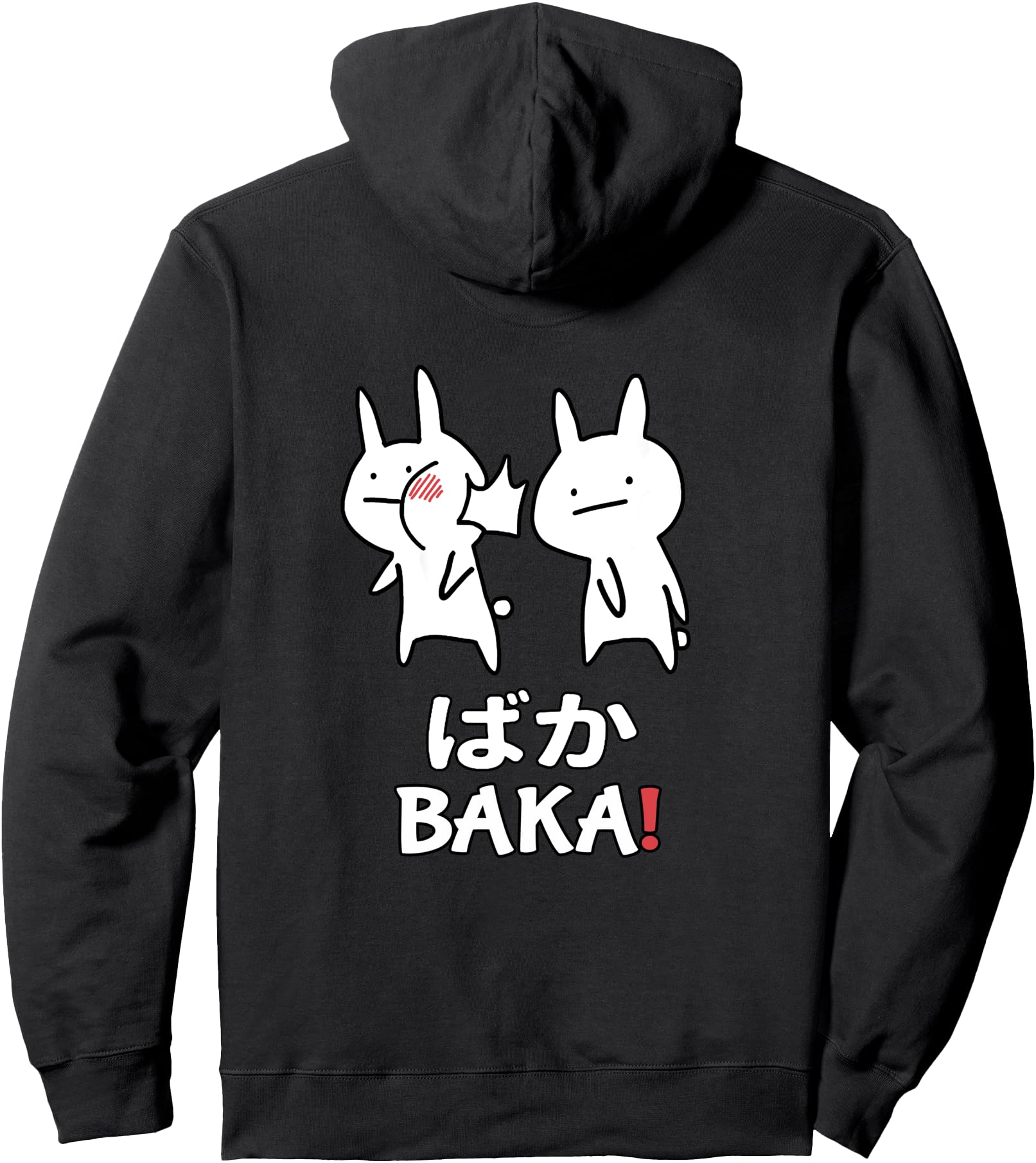 Baka Rabbit Slap Anime Japanese Rare Hoodie - Minimalist Print Unisex - T-Shirt, Sweatshirt, Hoodie