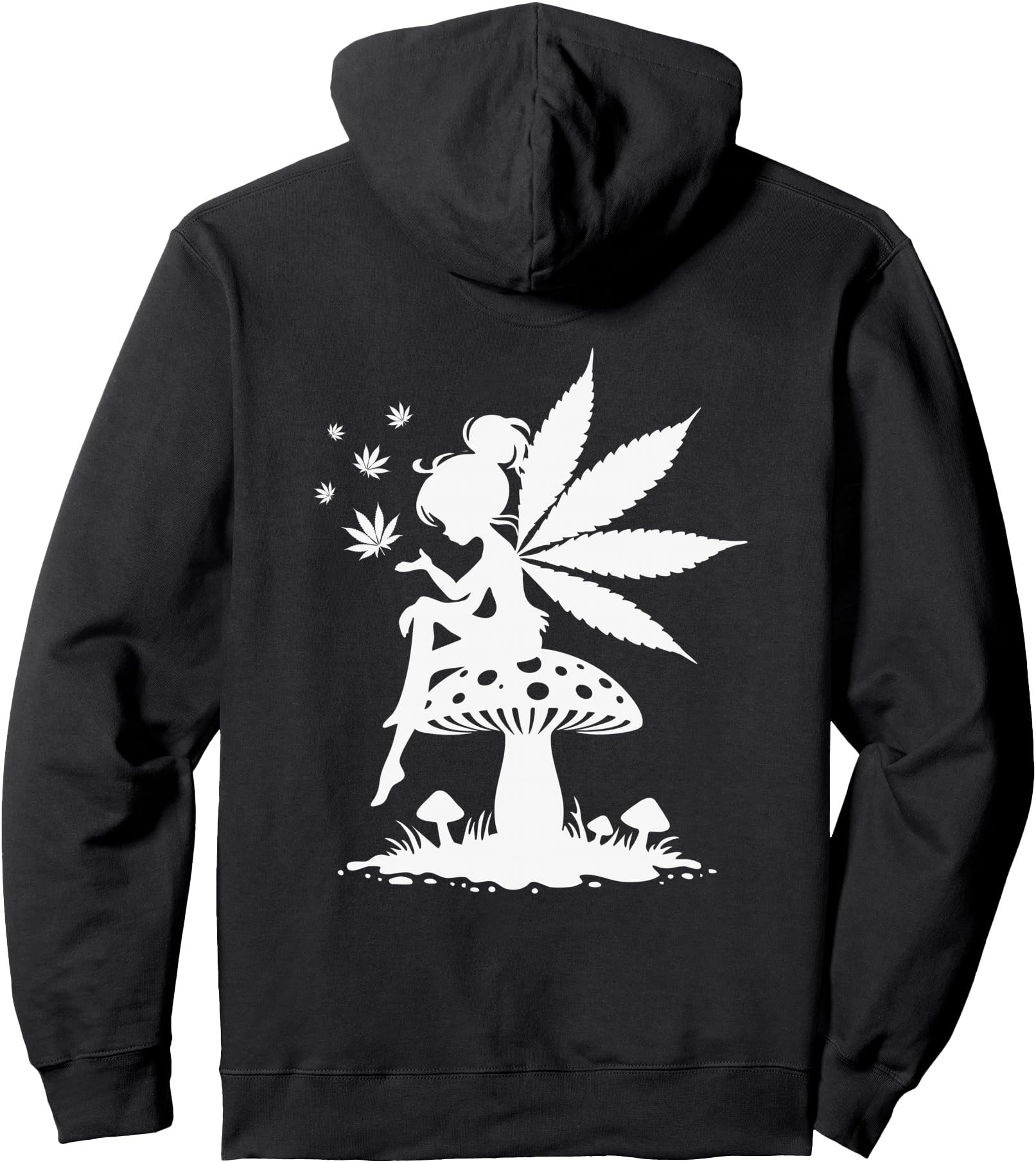 Authentic Weed Fairy Marijuana Sweatshirt - Custom Art Print for Adults - T-Shirt, Sweatshirt, Hoodie