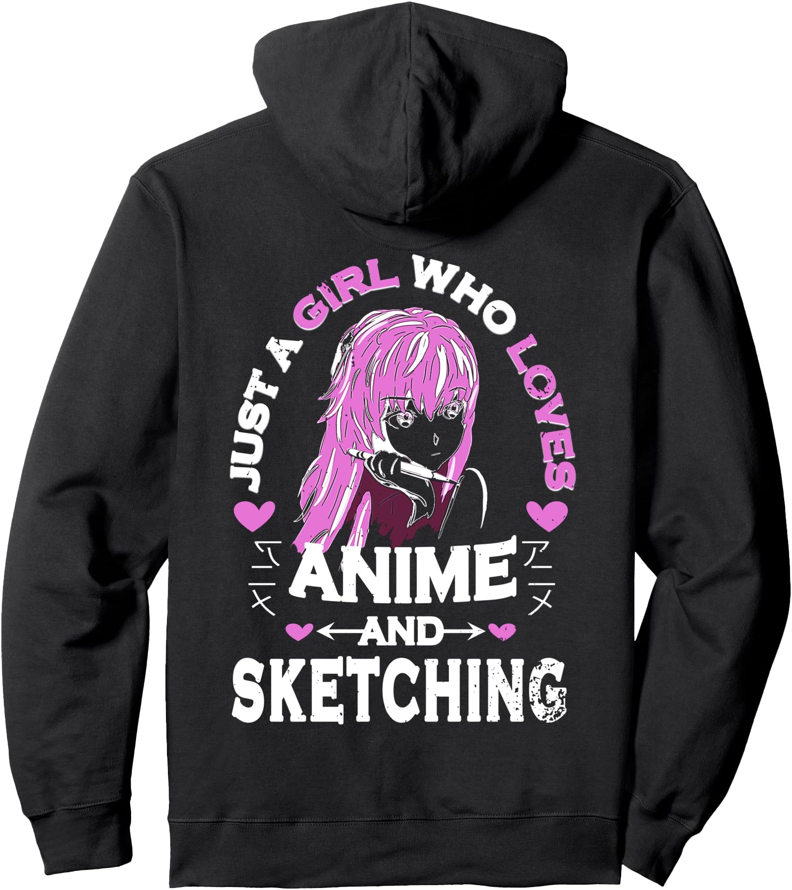 Anime And Sketching Just Who Loves T-Shirt - Streetwear Style for Adults - T-Shirt, Sweatshirt, Hoodie