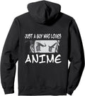 Authentic Anime Gifts Teen Just Guy Hoodie - Minimalist Print Men Women - T-Shirt, Sweatshirt, Hoodie