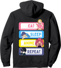 Exclusive Eat Sleep Anime Repeat Sweatshirt - Custom Art Print for Adults - T-Shirt, Sweatshirt, Hoodie