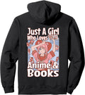 Anime Art Teen Reading Japanese Books T-Shirt - Novelty Apparel for Adults - T-Shirt, Sweatshirt, Hoodie