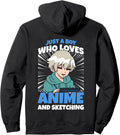 Authentic Just Who Loves Anime And Hoodie - Casual Everyday Wear Men Women - T-Shirt, Sweatshirt, Hoodie
