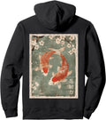 Handcrafted Koi Fish And Cherry Sweatshirt - Streetwear Style Men Women - T-Shirt, Sweatshirt, Hoodie