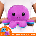 TeeTurtle Big Reversible Octopus Plushie (Purple - Adult & Kids T-Shirts, Sweatshirts & Hoodies apparel design preview 1