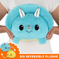 TeeTurtle Big Reversible Triceratops Stego Plushie - Adult & Kids T-Shirts, Sweatshirts & Hoodies apparel design preview 1