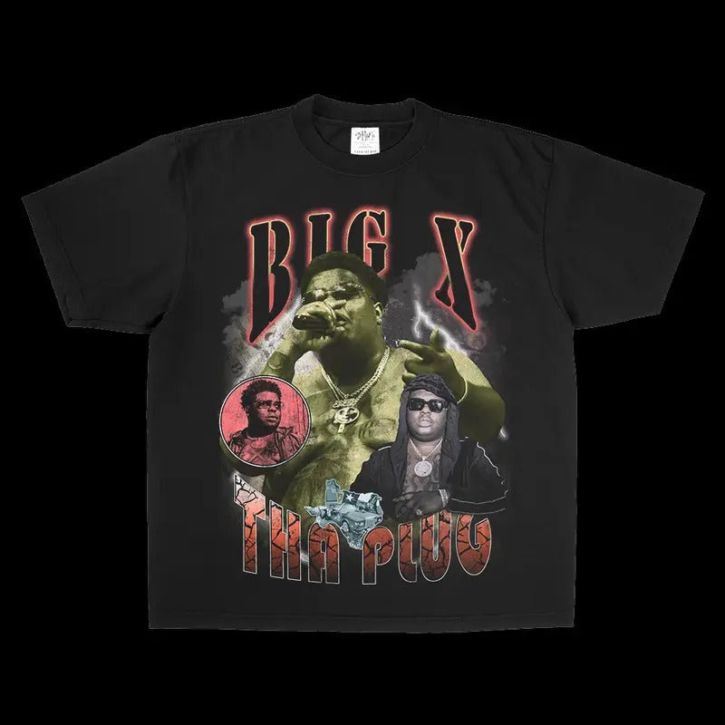 BIG X THA PLUG VINTAGE =%2= - Adult & Kids T-Shirts, Sweatshirts & Hoodies apparel design preview 1