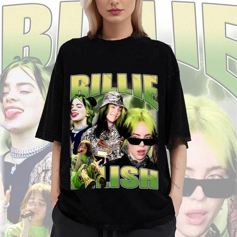 BILLIE EILISH Retro Heavy Cotton - Adult & Kids T-Shirts, Sweatshirts & Hoodies apparel design preview 1