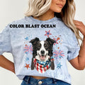 BORDER COLLIE Patriotic Dog Relaxed Fit Printed USA - Adult & Kids T-Shirts, Sweatshirts & Hoodies apparel design preview 1