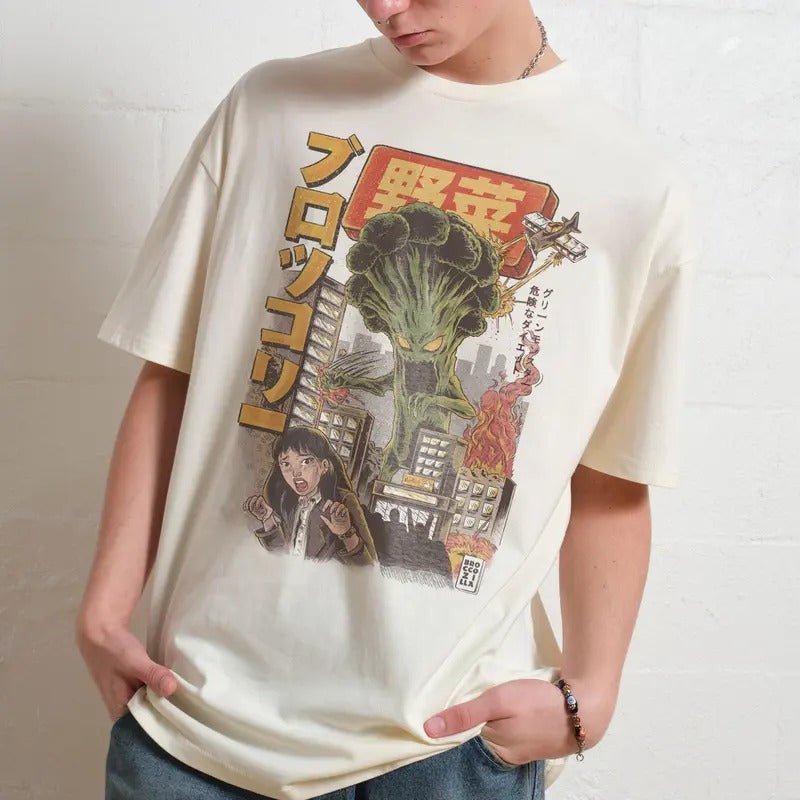 BROCCOZILLA Summer Cotton Menswear S 3XL Soft - Adult & Kids T-Shirts, Sweatshirts & Hoodies apparel design preview 1