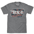 BSA Motorcycles Union Jack Gray - Adult & Kids T-Shirts, Sweatshirts & Hoodies apparel design preview 1