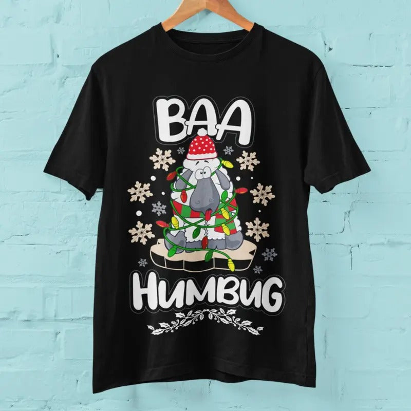 Baa Humbug Funny - Adult & Kids T-Shirts, Sweatshirts & Hoodies apparel design preview 1