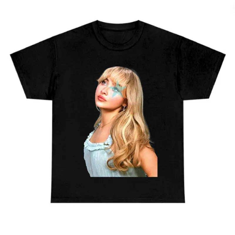 Babii Blue Star Sabrinaaaa Fan Cotton Fabric - Adult & Kids T-Shirts, Sweatshirts & Hoodies apparel design preview 1