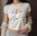 Baby Pride Month Gay Lesbian Cute Y2k 90s Crop Silly - Adult & Kids T-Shirts, Sweatshirts & Hoodies apparel design preview 1