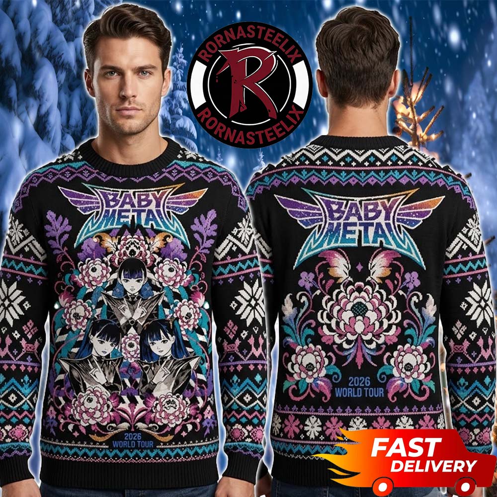Babymetal World Tour Christmas Gift For Fans North America Babymetal Ugly Christmas Sweater - Holiday Gift product image
