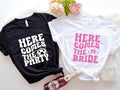 Bachelorette Tour Here Comes Bride Party Matching - Adult & Kids T-Shirts, Sweatshirts & Hoodies apparel design preview 1