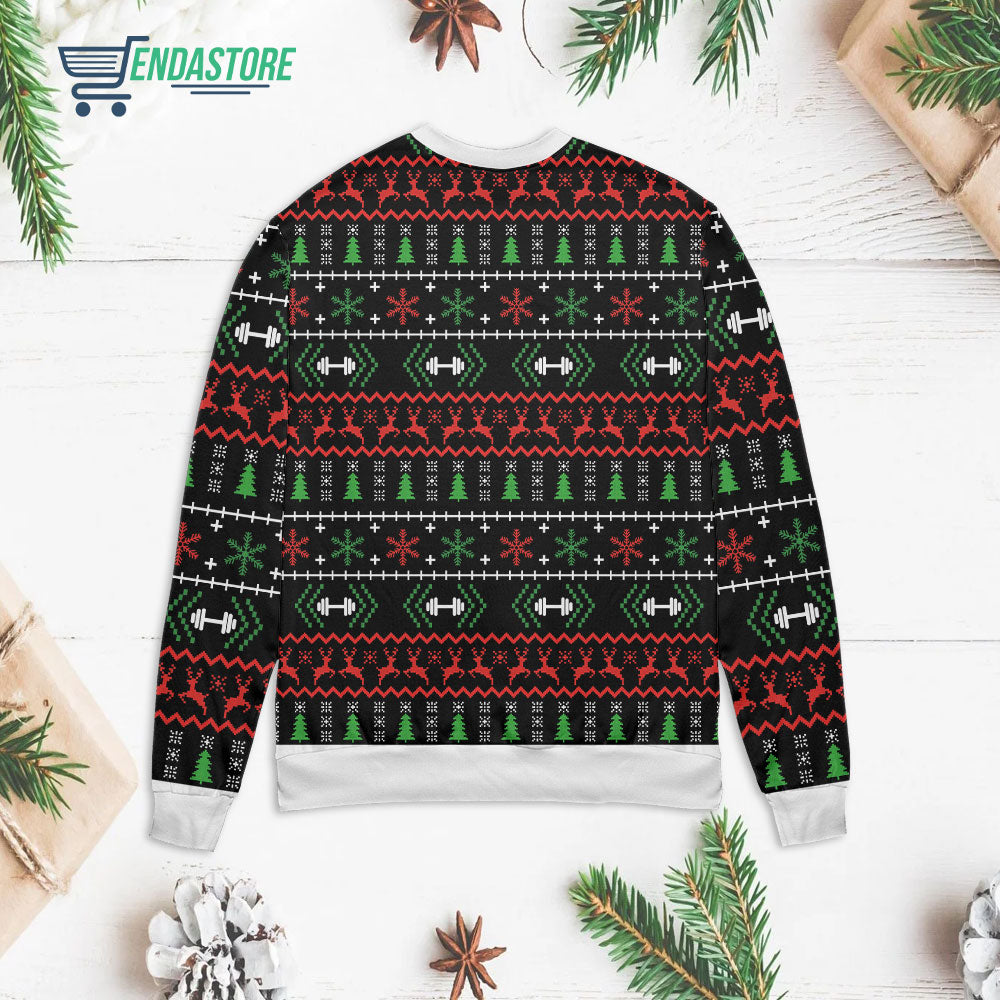 Santa life has it’s ups and downs we call them squats 3D Christmas Sweater - Holiday Gift product image 2