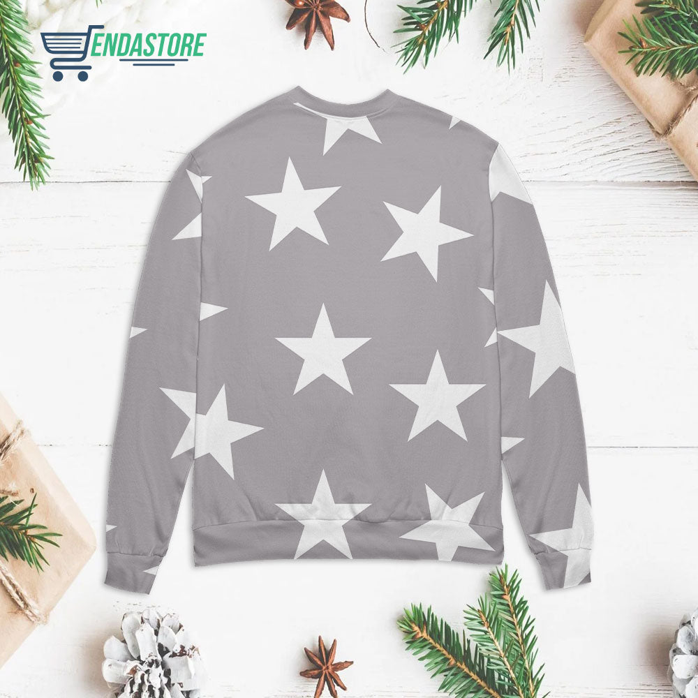 Emery rose star printed 3D Christmas Sweater - Holiday Gift product image 2