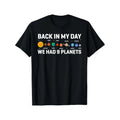 Back My Days We Had 9 Planets Pluto Astronomy Space - Adult & Kids T-Shirts, Sweatshirts & Hoodies apparel design preview 1
