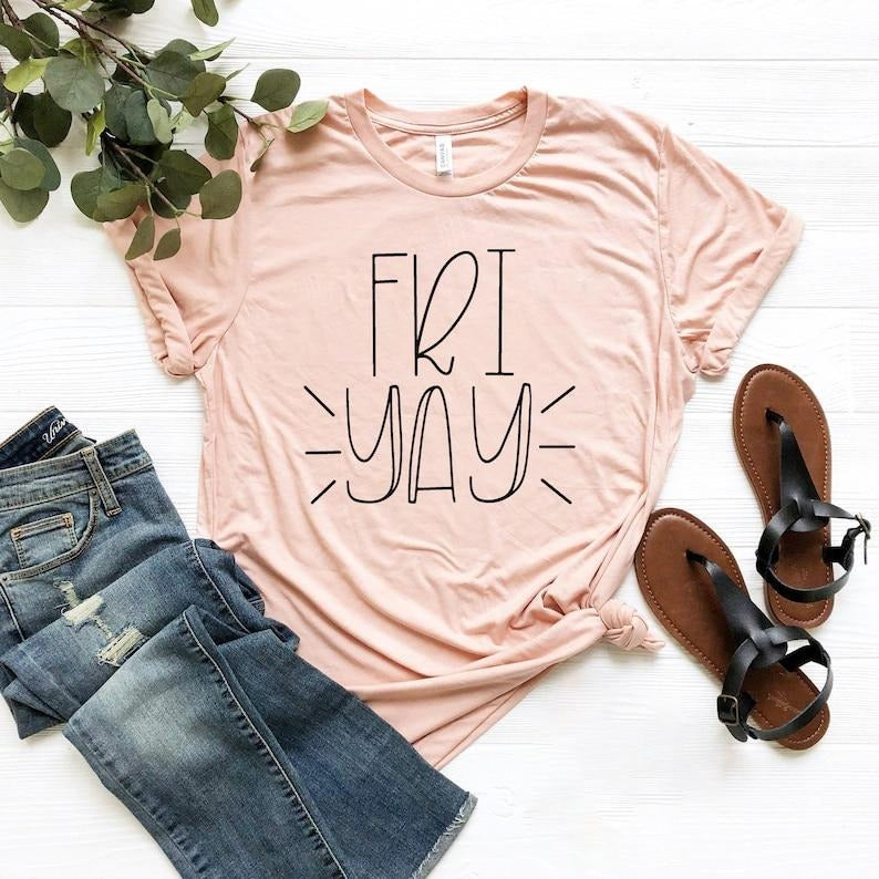 Back School Friyay Fri Yay Teacher Funny Mom Weekend - Adult & Kids T-Shirts, Sweatshirts & Hoodies apparel design preview 1