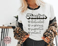 Back School Teacher Appreciation Affirmations Quotes - Adult & Kids T-Shirts, Sweatshirts & Hoodies apparel design preview 1