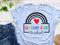 Back School Welcome Teacher Sign Cut File - Adult & Kids T-Shirts, Sweatshirts & Hoodies apparel design preview 1