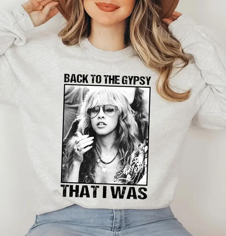 Back Gypsy That I Was Stevie Nicks Music Lovers Fan - Adult & Kids T-Shirts, Sweatshirts & Hoodies apparel design preview 1